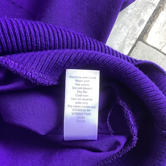 Athleta Zephyr Crop Tee -Poseduin Blue -Size M - Picture 6 of 6